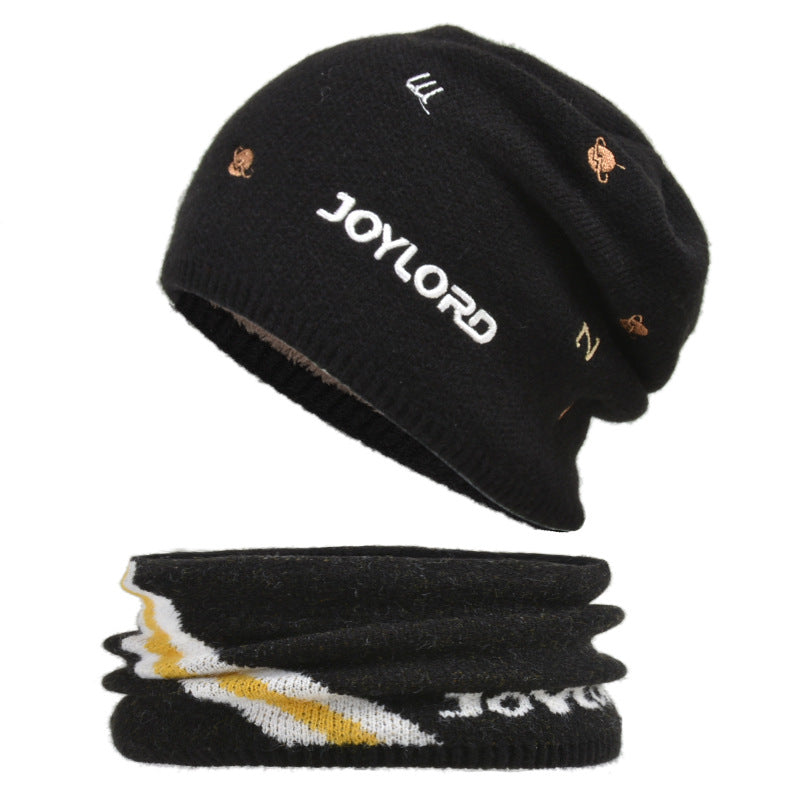 Children's Woolen Embroidered Letters Knitted Hat Boy Kids' Headwear