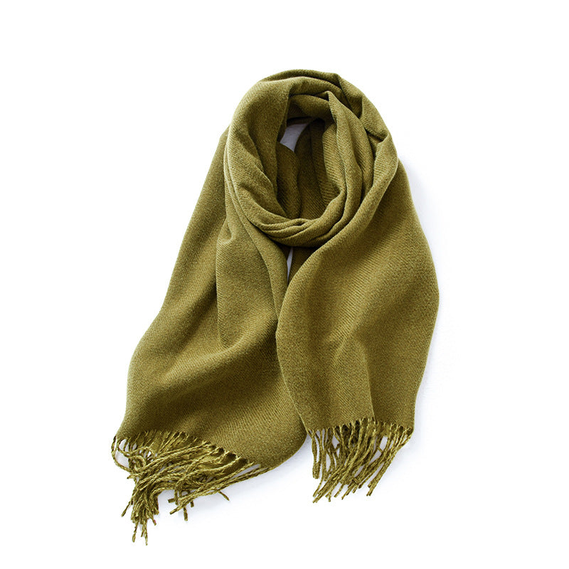 Women's Double-sided Solid Color Macaron Winter Fashion Scarfs