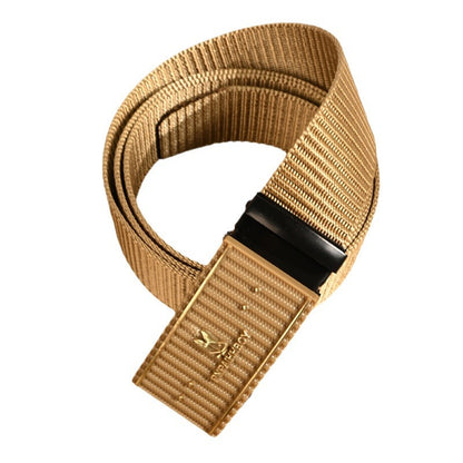 Men's Nylon Automatic Buckle Leisure Green Military Belts