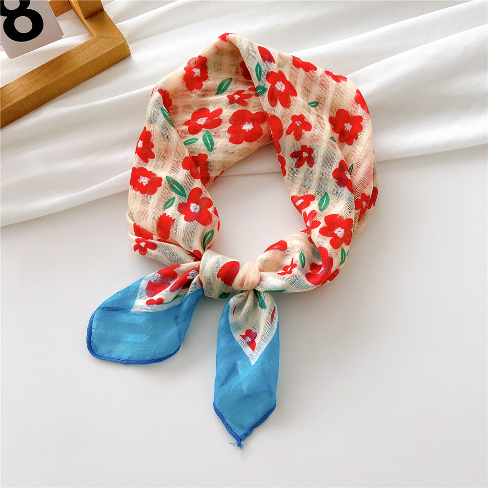 Women's Towel Silk Artistic Fashionable Elegant Hair Scarfs