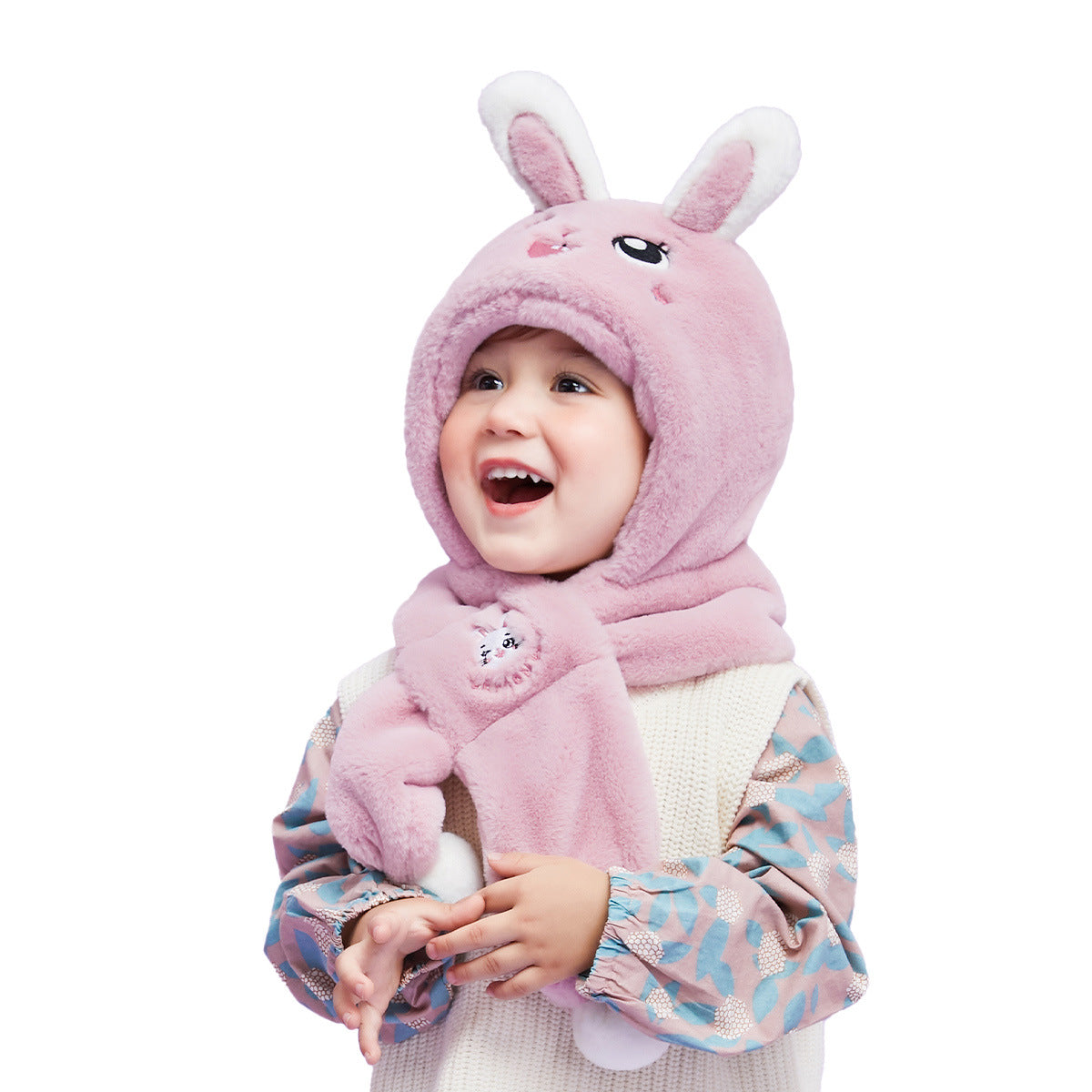 Children's Hat Integrated Cute Cartoon Animal Boys Kids' Headwear