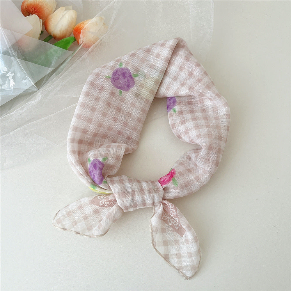 Women's Towel Silk Western Style Fashion Decorative Scarfs