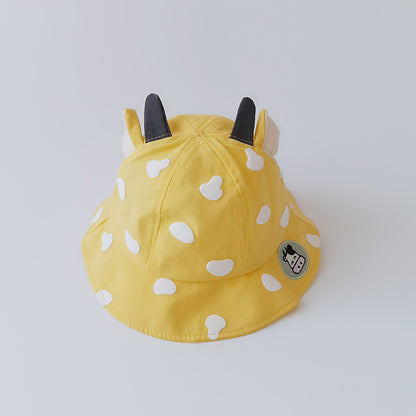 Children's Hat Cow Spot Thin Net Bucket Kids' Headwear