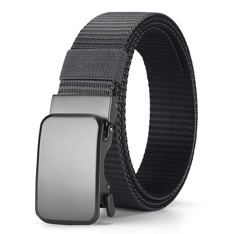 Men's Alloy Buckle Automatic Double-sided Stripe Body Belts