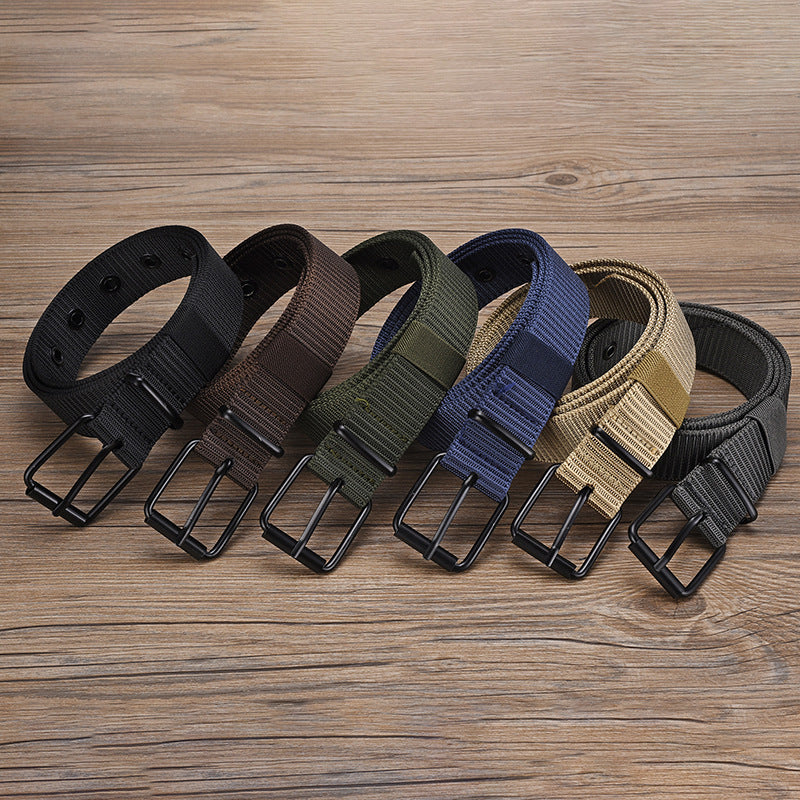 Women's & Men's Nylon Pin Buckle For Canvas Versatile Outdoor Military Training Belts