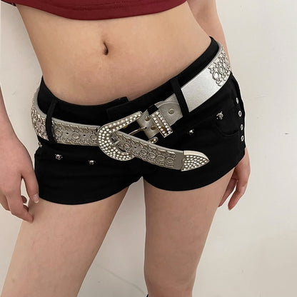 Hot Wide Female Ornament Rhinestone With Belts