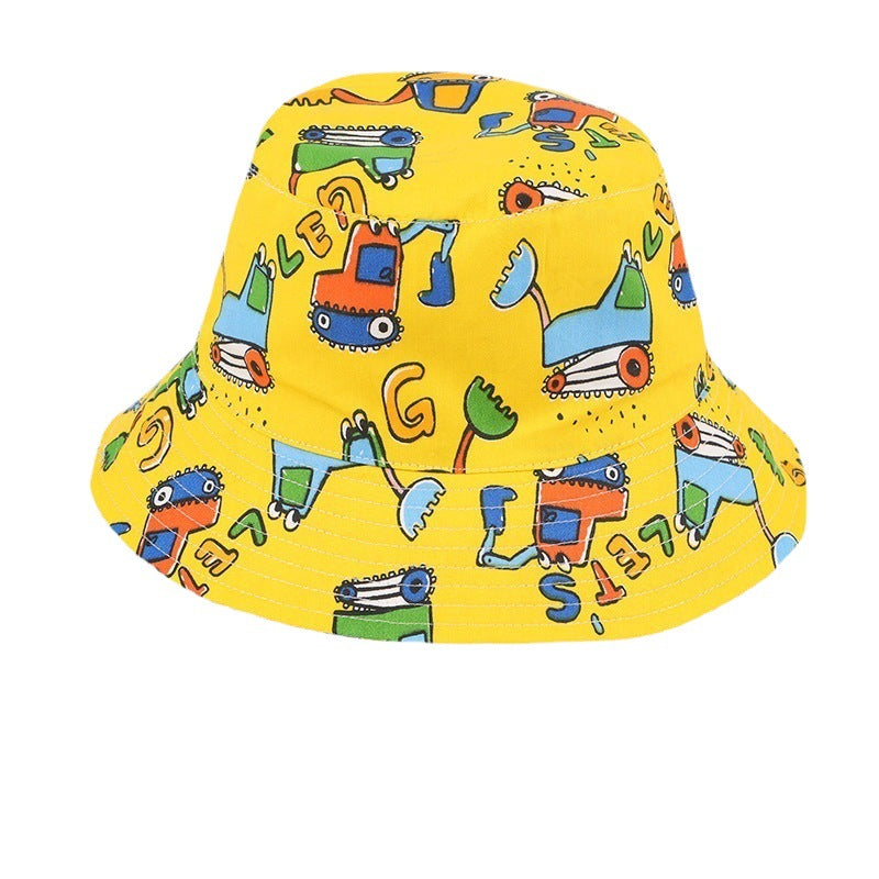 Children's Bucket Thin Korean Style Big Brim Kids' Headwear