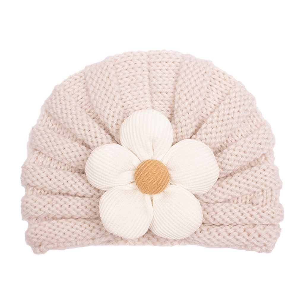 Children's Winter Warm Flower Knitted Hat Multicolor Kids' Headwear