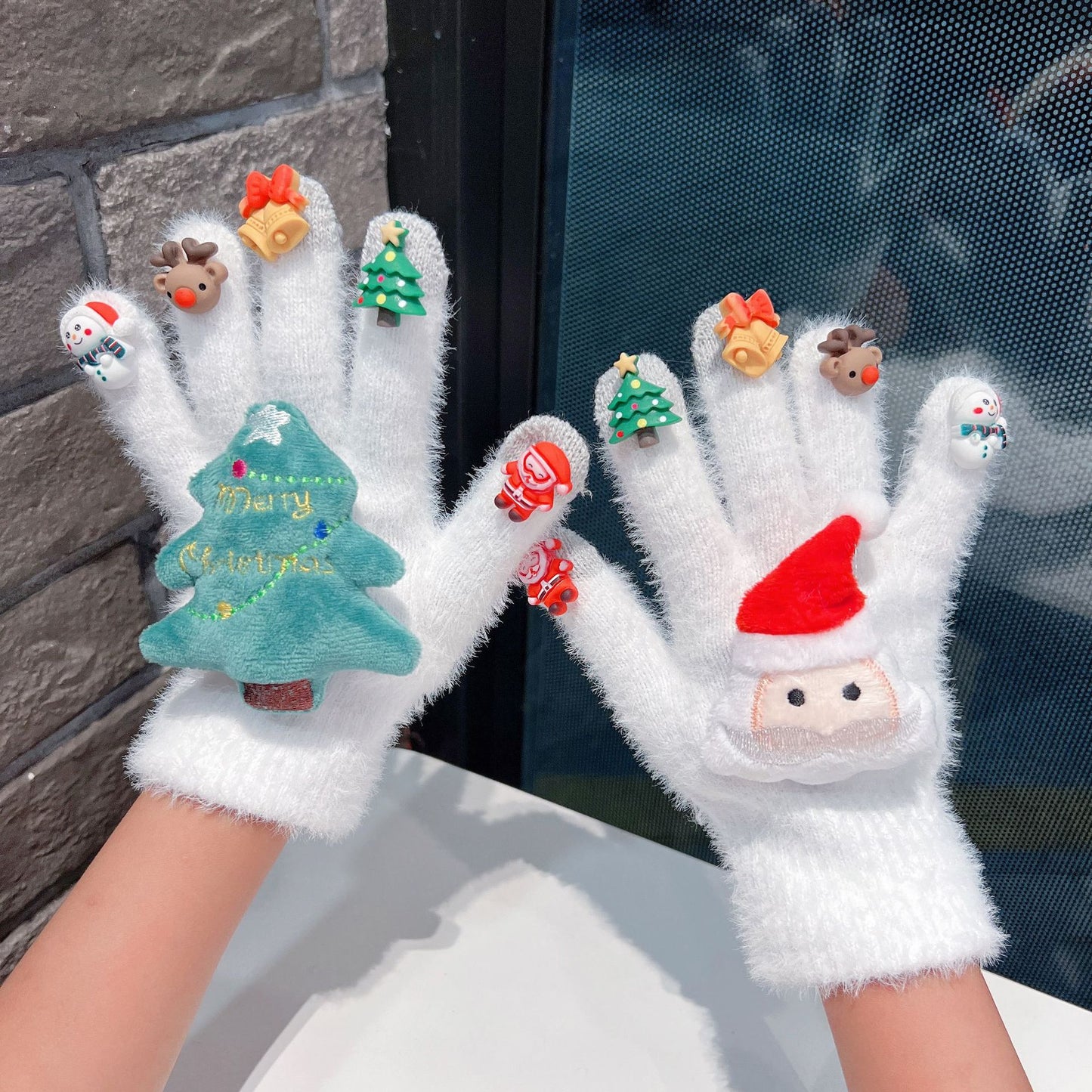 Touch Screen Christmas Female Winter Cute Warm Gloves