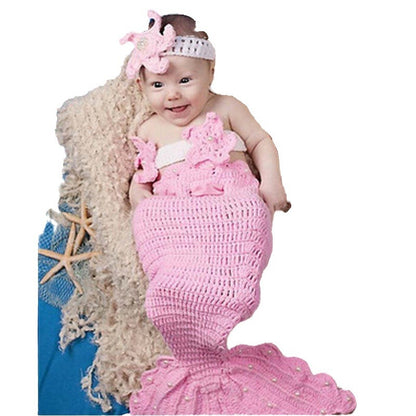 Handmade Mermaid Costumes Hand-woven Hundred Days Kids' Headwear