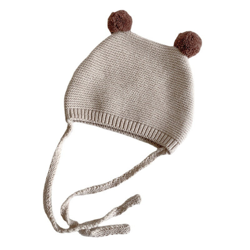 Boys Cute Ball Knitted Hat Wool Kids' Headwear