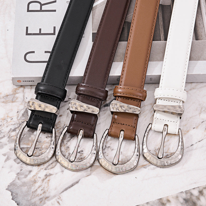 Women's Leather First Layer Cowhide Formal Decoration Belts