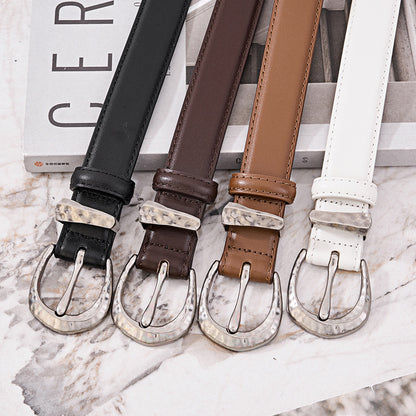 Women's Leather First Layer Cowhide Formal Decoration Belts