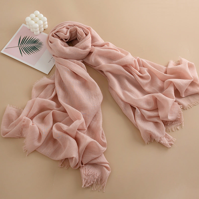 Women's Color Thin High-grade Long Air Conditioning Scarfs