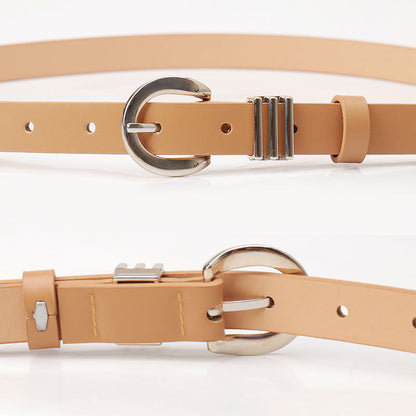 Women's Simple High-grade Imitation Leather Style Decorative Belts