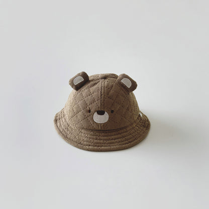 Slouchy Hat Fashion Cartoon Bear Bucket Kids' Headwear