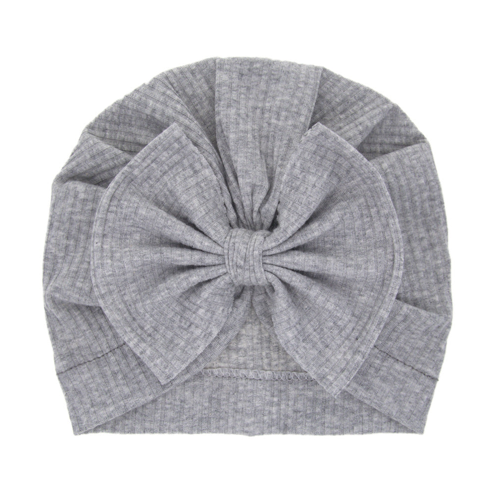 Children's Hat Cotton Sleeve Bow Indian Beanie Kids' Headwear