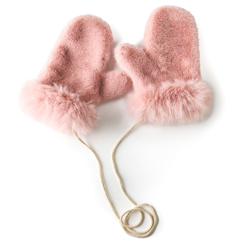 Furry Winter Korean Style Cute Wild Gloves