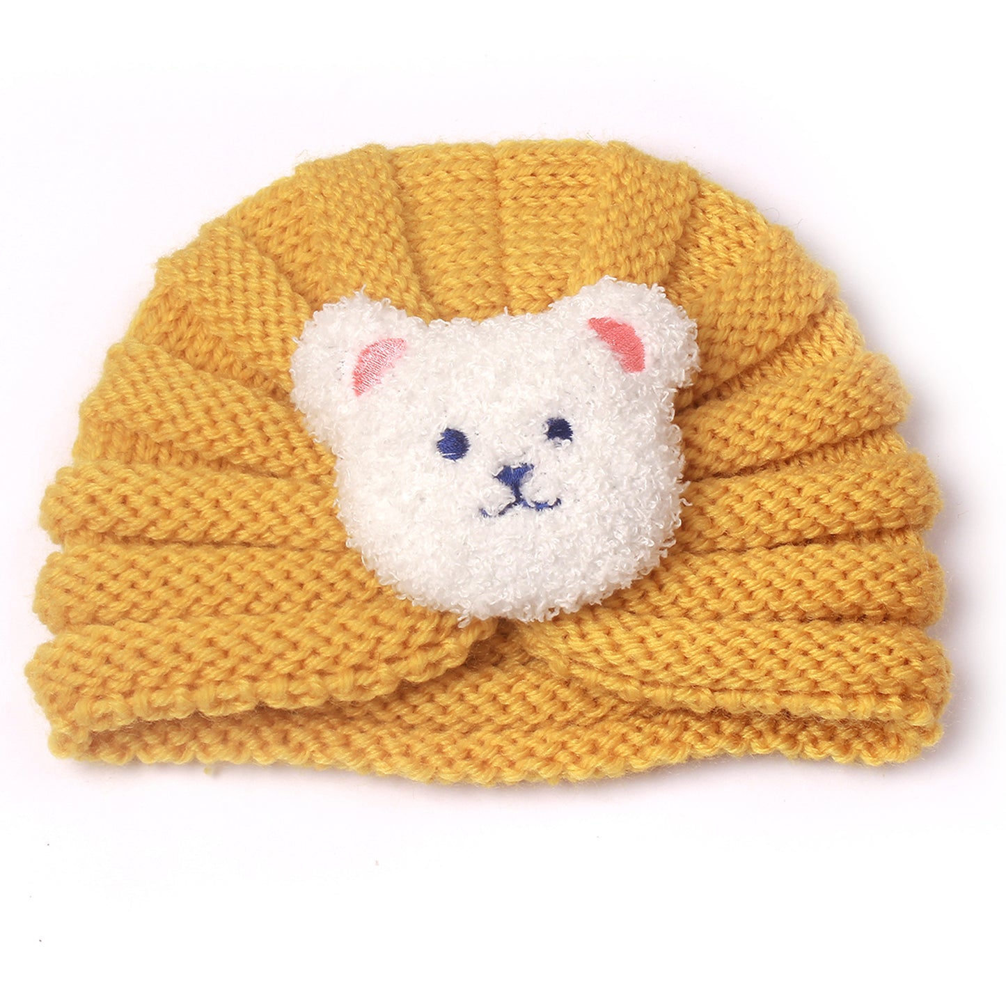 Warm Knitted Hat Cute Bear Head Kids' Headwear