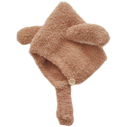 Hat Korean Style Rabbit Ears Plush Kids' Headwear