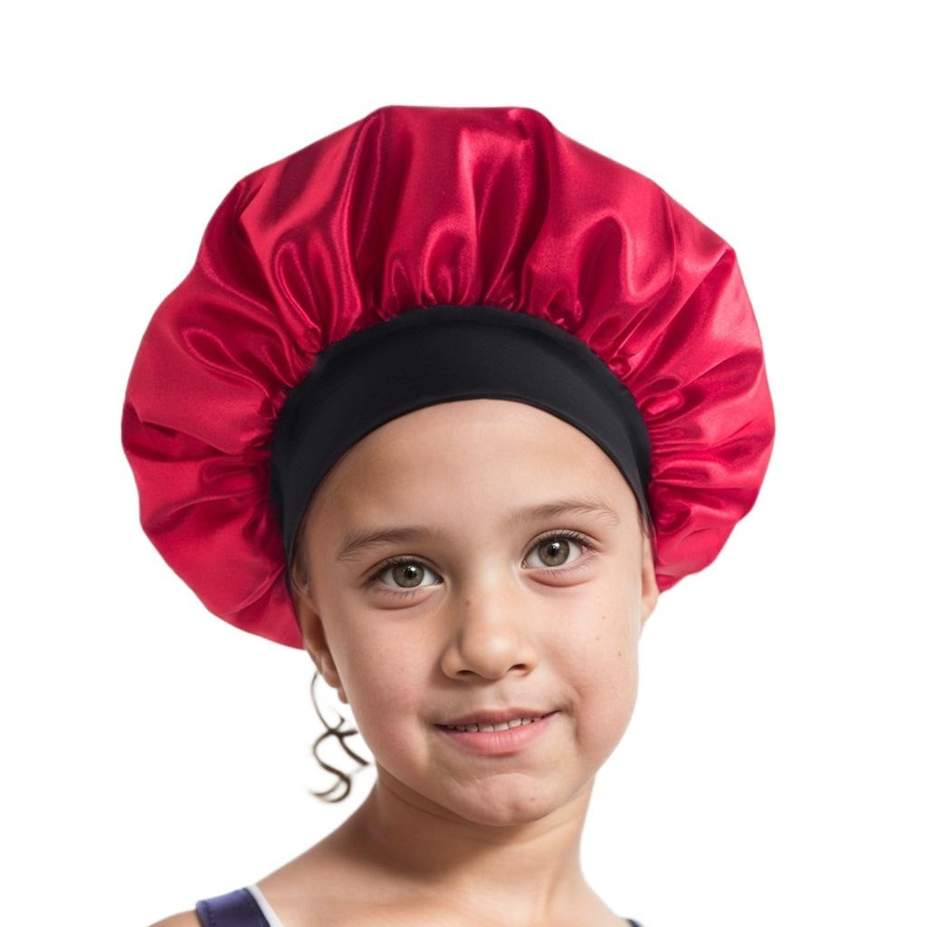 Children's Nightcap Elastic Artificial Silk Small Round Kids' Headwear