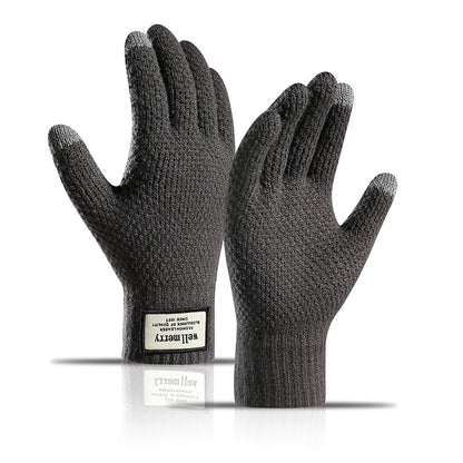 Men's Warm Winter Riding Driving Plus Veet Gloves