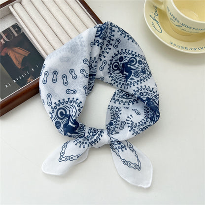 Women's Towel Soft Literary Decoration Silk Retro Scarfs