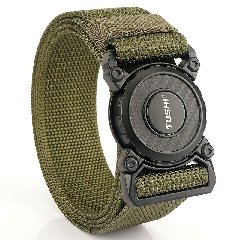 Men's Quick Release Buckle Tactical Nylon Waistband Tooling Outdoor Belts