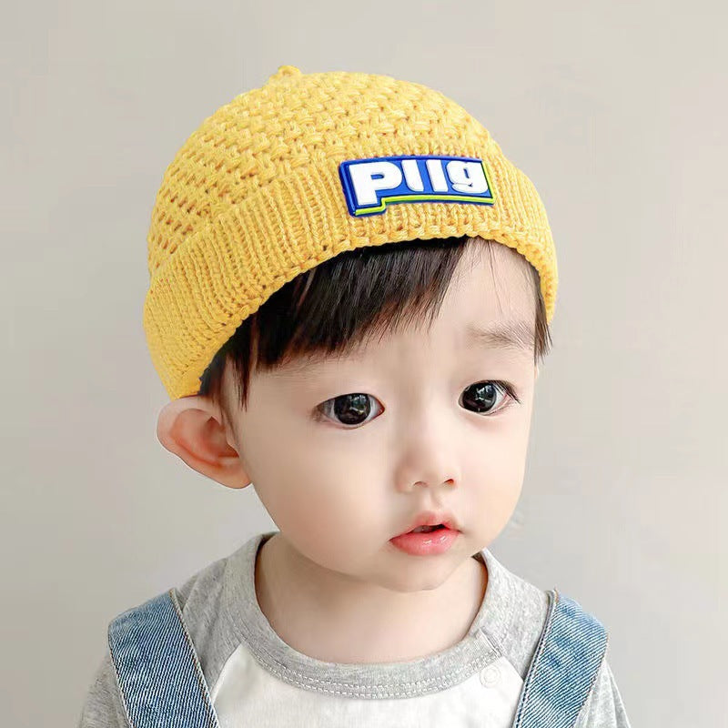 Hat Korean Style Striped Cute Bear Kids' Headwear