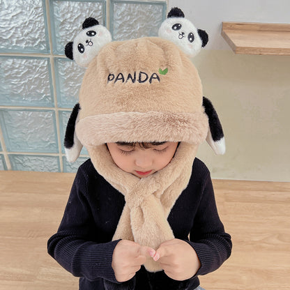 Children's Ears Moving Plush Bonnet One-piece Will Kids' Headwear