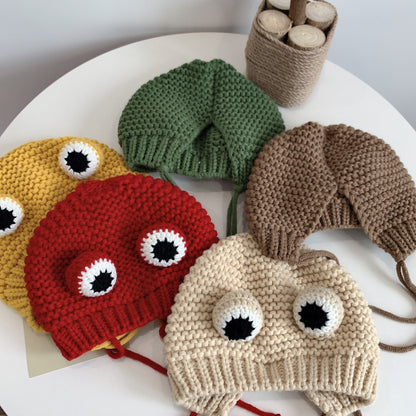 Frog Knitted Woolen Infant Fun Cute Kids' Headwear