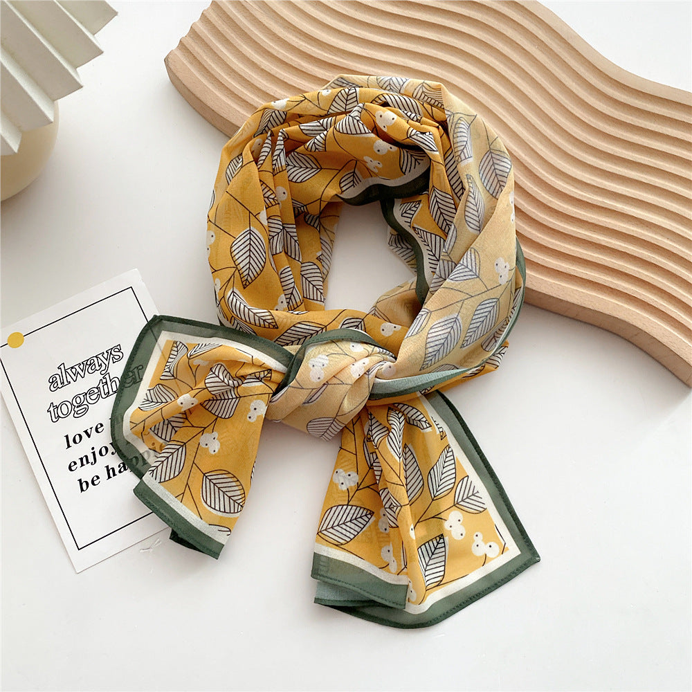 Women's Autumn Summer Versatile Fashionable Stylish Thin Decorative Scarfs