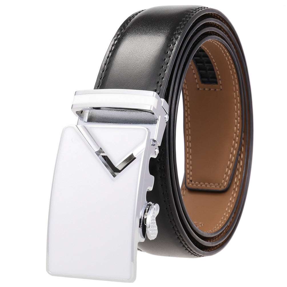 Men's Abrasive Buckle Leather Automatic Fashion Belts