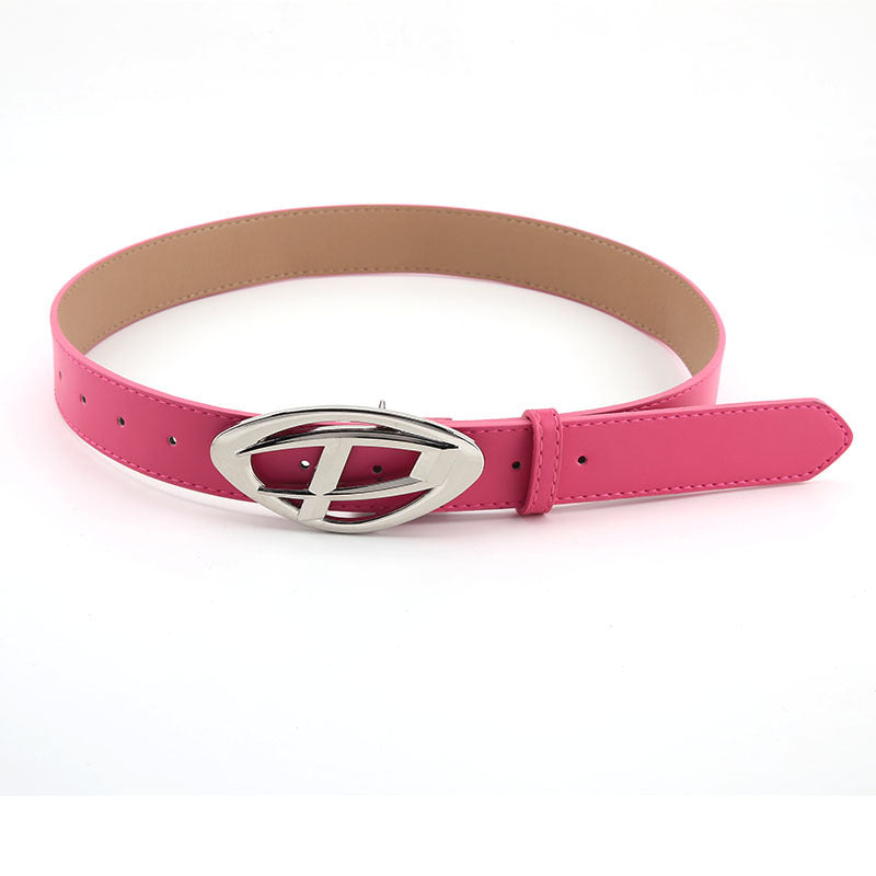 Female Ornament Casual Smooth Buckle Korean Belts