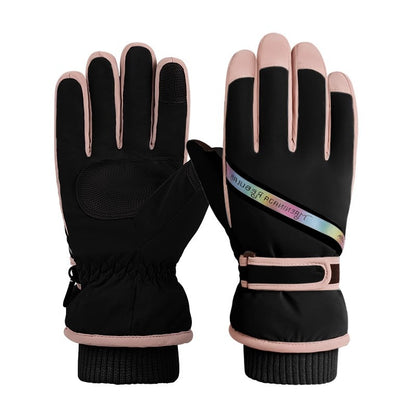 Women's & Men's Ski Windproof Waterproof Fleece-lined Warm Keeping Gloves