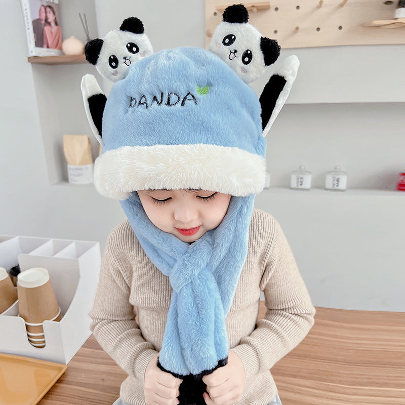 Children's Ears Moving Plush Bonnet One-piece Will Kids' Headwear