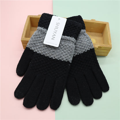 Women's & Men's Touch Screen Winter Cycling Warm Knitted Gloves