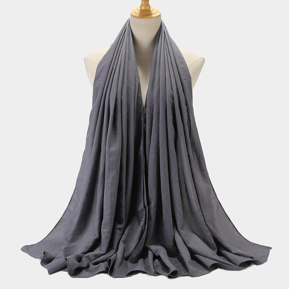 Style Shawl Scroll Pack Encryption Imitation Cotton Linen Scarfs