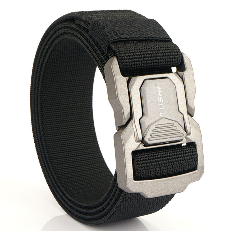 Men's Alloy Release Buckle Training Nylon Waistband Belts