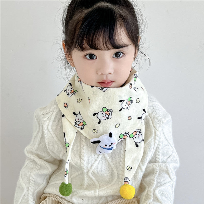 Children's Towel Color Polka Dot Pattern Double Scarfs