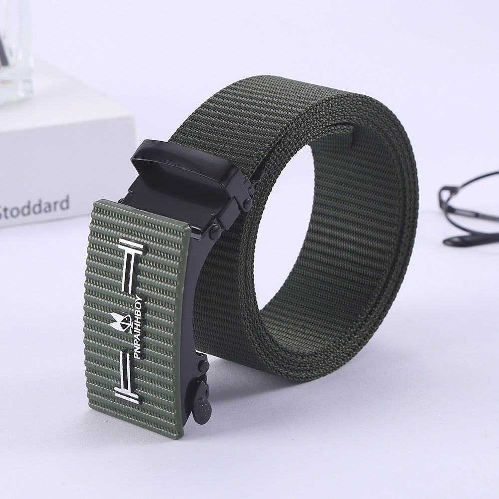 Men's Buckle Nylon Casual Sports Canvas Iron Belts