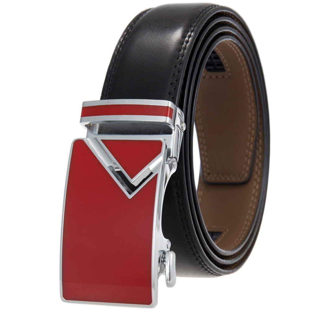 Men's Abrasive Buckle Leather Automatic Fashion Belts