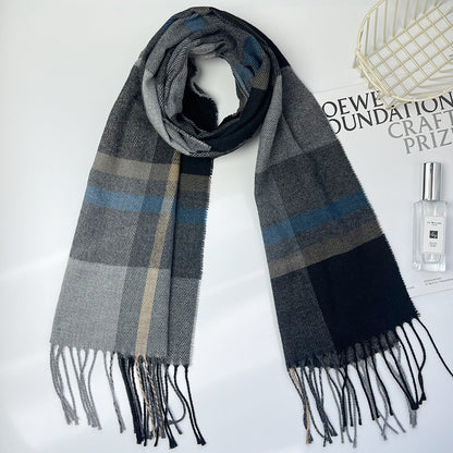 Women's & Men's Style Plaid Winter High-grade Artificial Cashmere Scarfs