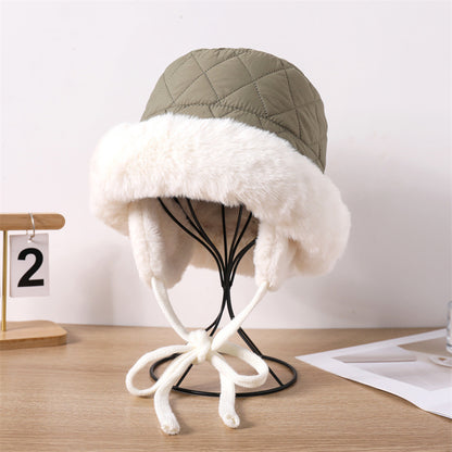 Women's Plush Warm Earflaps Northeast Cold Proof Hats & Caps