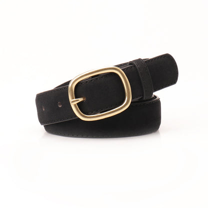 Women's Style Trendy Bronze Pin Buckle Female Belts