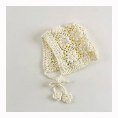 Children's Out Knitted Hat Handmade Crochet Princess Korean Woolen Kids' Headwear