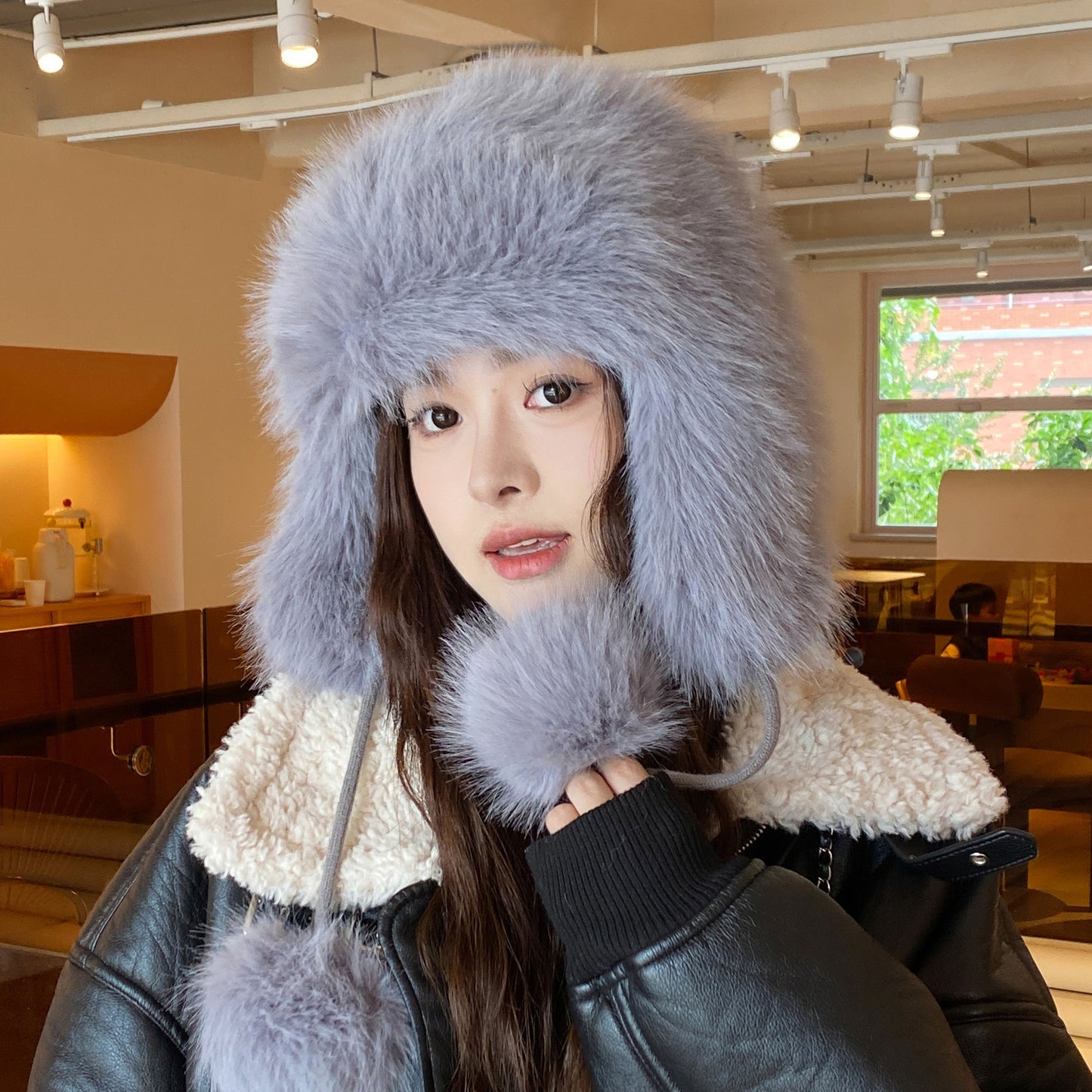 Women's Fleece-lined Senior Fashion Outdoor Plush Hat Hats & Caps