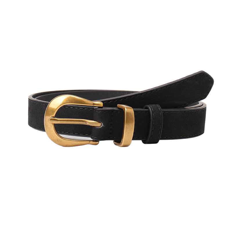 Women's Retro Easy Matching Fashion Simple Suede Belts