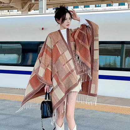 Women's Air Conditioner Shawl Outer Match Cloak Scarfs