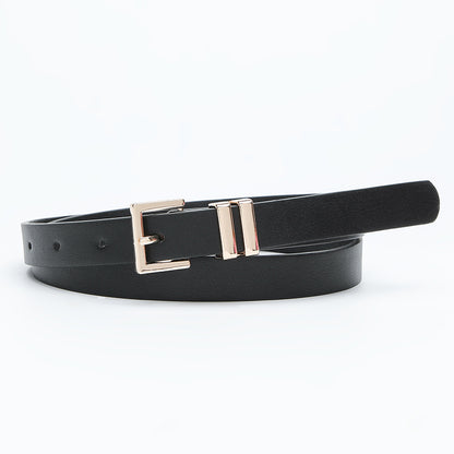 Women's Alloy Buckle Simple Dress Thin High-grade Belts